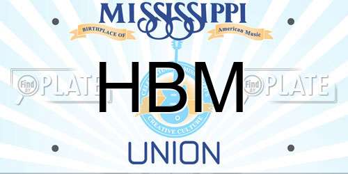 HBM Mississippi License Plate