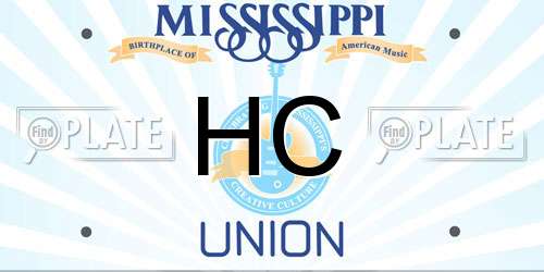 HC Mississippi License Plate