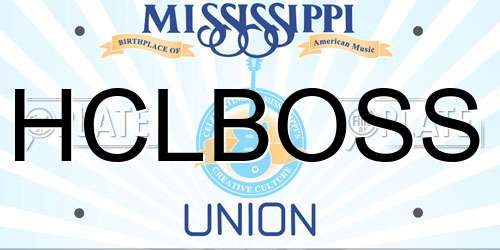 HCLBOSS Mississippi License Plate