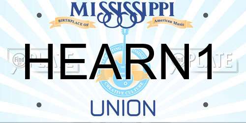 HEARN1 Mississippi License Plate
