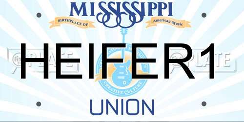 HEIFER1 Mississippi License Plate