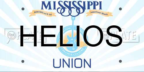 HELIOS Mississippi License Plate