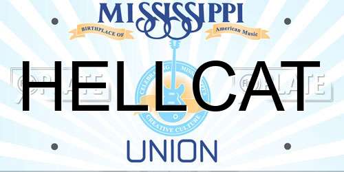 HELLCAT Mississippi License Plate