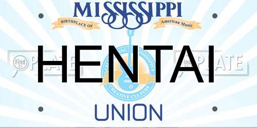 HENTAI Mississippi License Plate