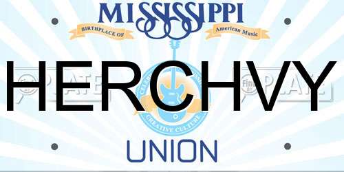 HERCHVY Mississippi License Plate