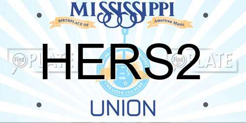 HERS2 Mississippi License Plate