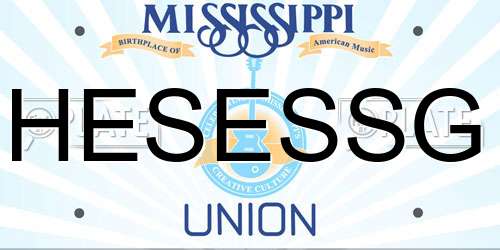 HESESSG Mississippi License Plate