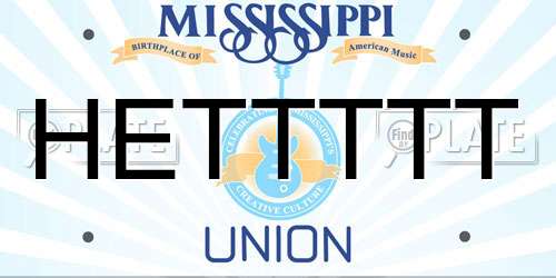 HETTTTT Mississippi License Plate