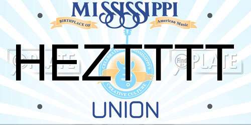 HEZTTTT Mississippi License Plate