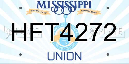HFT4272 Mississippi License Plate