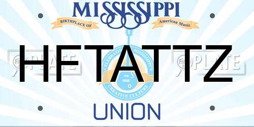HFTATTZ Mississippi License Plate