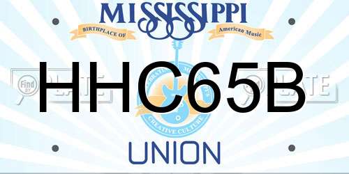 HHC65B Mississippi License Plate