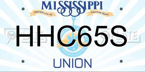 HHC65S Mississippi License Plate