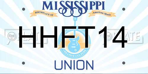 HHFT14 Mississippi License Plate