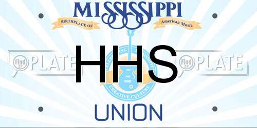 HHS Mississippi License Plate