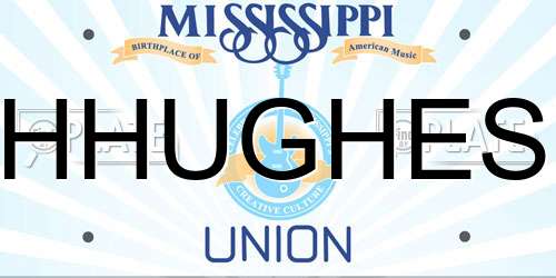 HHUGHES Mississippi License Plate