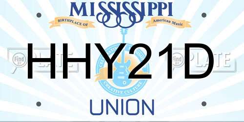 HHY21D Mississippi License Plate
