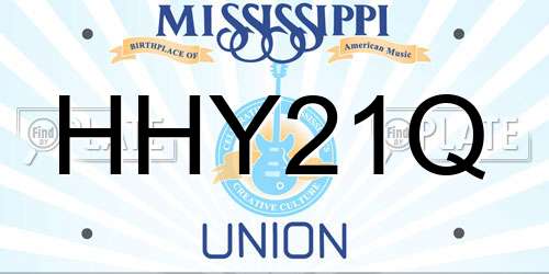 HHY21Q Mississippi License Plate