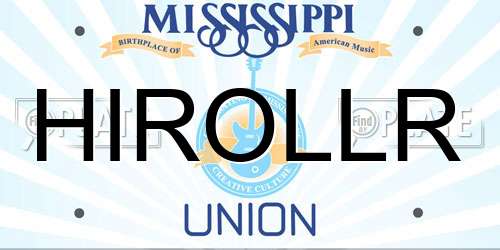 HIROLLR Mississippi License Plate