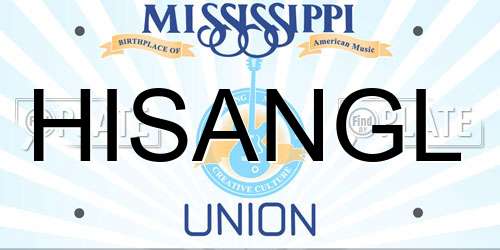 HISANGL Mississippi License Plate