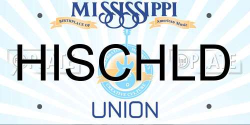 HISCHLD Mississippi License Plate