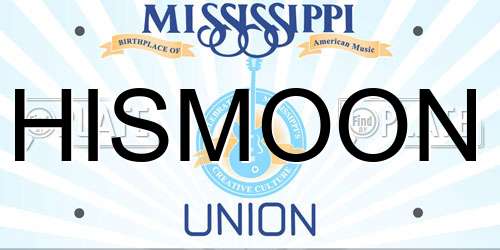 HISMOON Mississippi License Plate