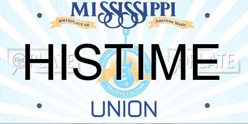 HISTIME Mississippi License Plate