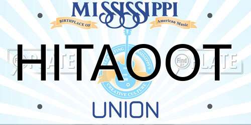 HITAOOT Mississippi License Plate
