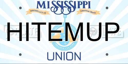 HITEMUP Mississippi License Plate