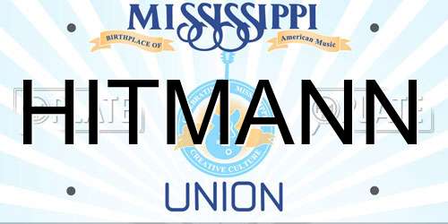 HITMANN Mississippi License Plate