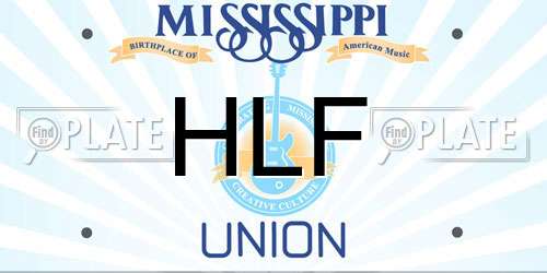 HLF Mississippi License Plate