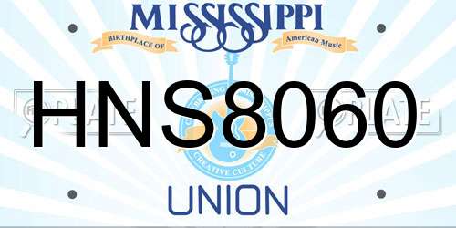 HNS8060 Mississippi License Plate
