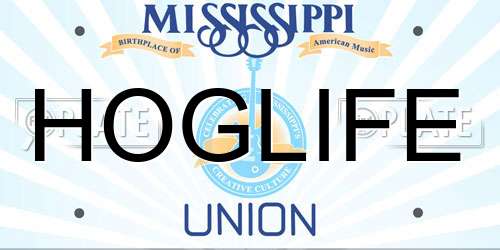 HOGLIFE Mississippi License Plate