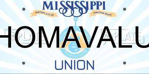 HOMAVALU Mississippi License Plate