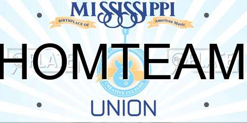 HOMTEAM Mississippi License Plate