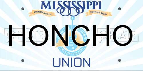 HONCHO Mississippi License Plate
