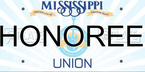 HONOREE Mississippi License Plate