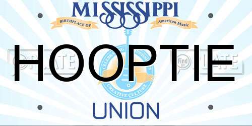 HOOPTIE Mississippi License Plate
