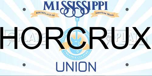 HORCRUX Mississippi License Plate