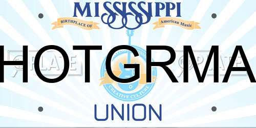 HOTGRMA Mississippi License Plate
