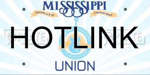 HOTLINK Mississippi License Plate