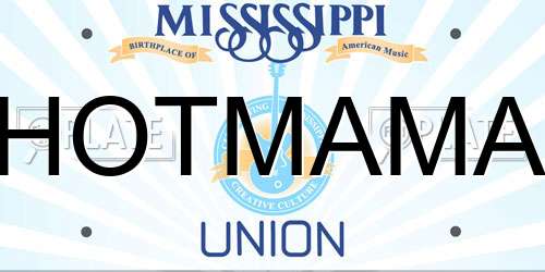 HOTMAMA Mississippi License Plate