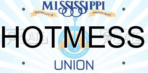 HOTMESS Mississippi License Plate
