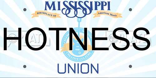 HOTNESS Mississippi License Plate