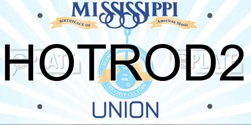 HOTROD2 Mississippi License Plate