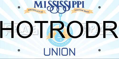 HOTRODR Mississippi License Plate