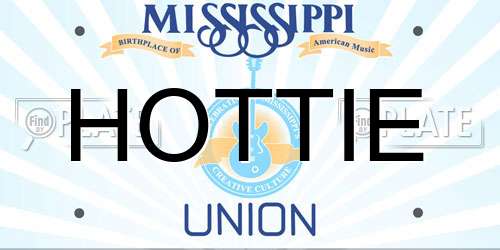 HOTTIE Mississippi License Plate