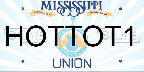 HOTTOT1 Mississippi License Plate