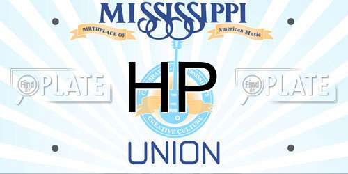 HP Mississippi License Plate