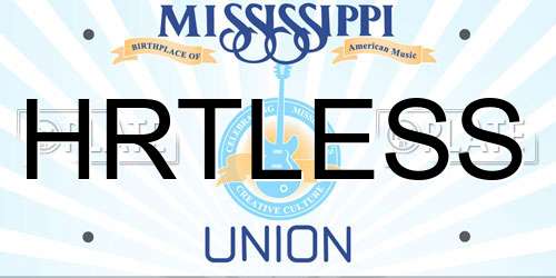 HRTLESS Mississippi License Plate